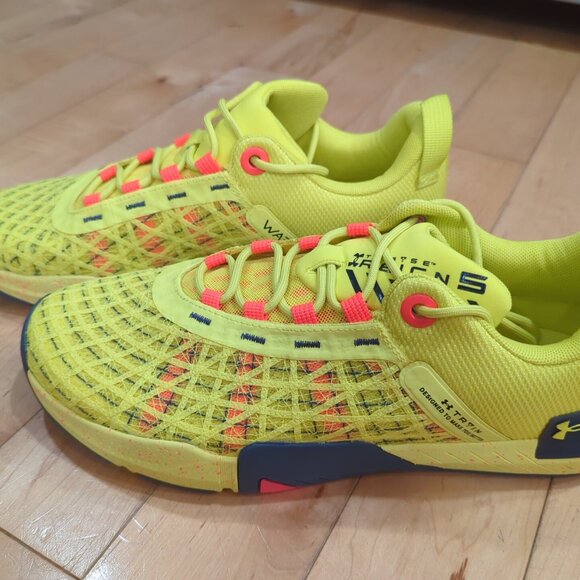 Size 11.5 - Under Armour TriBase Reign 5 Starfruit (Yellow) NEW! w/o box - Picture 1 of 15